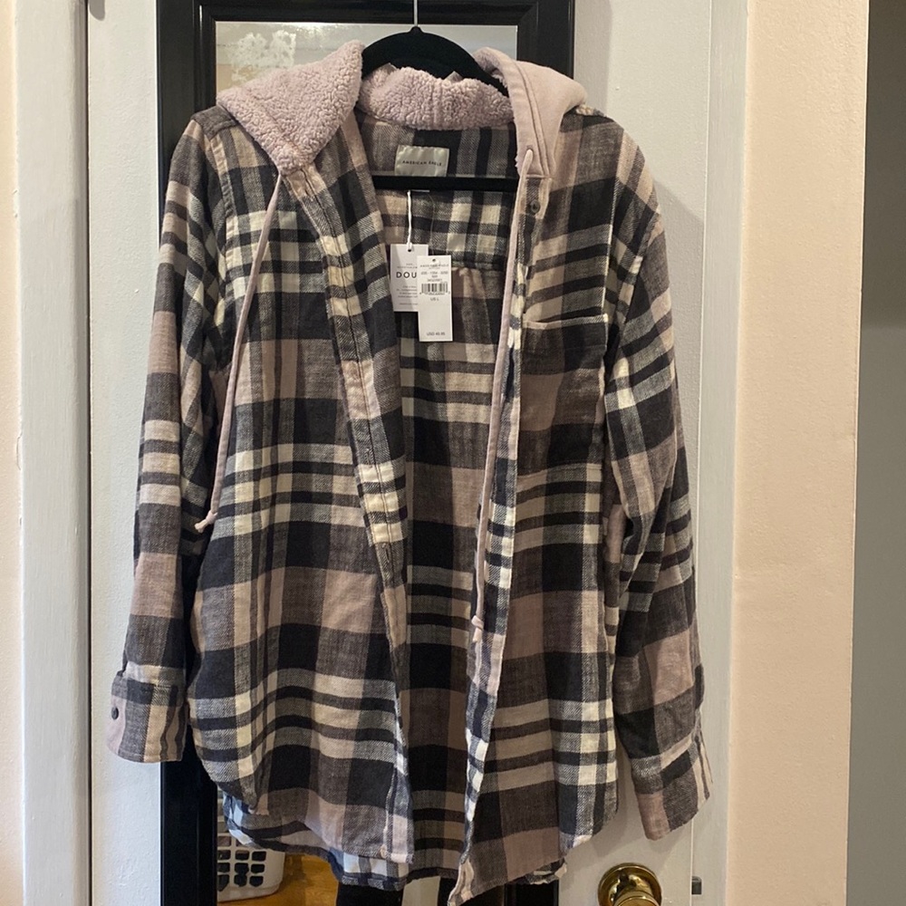 Flannel with hood